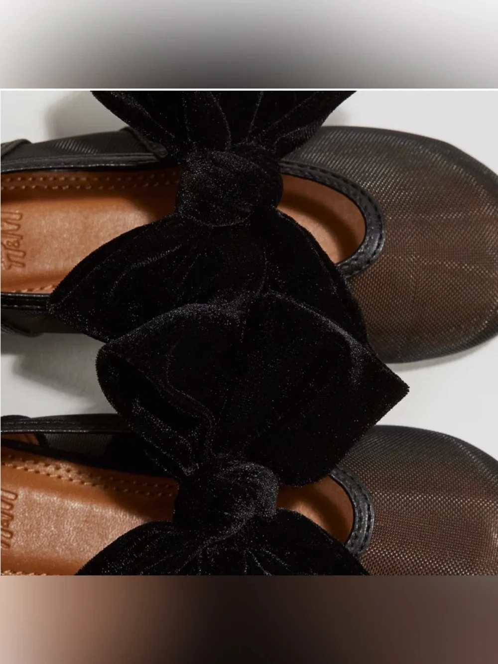 Girls H&M Black Bow Mary Jane Flats - and Blue Butterfly - black 13.5 Blue: 1